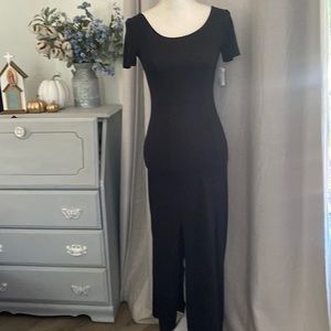 Black long maxi dress
